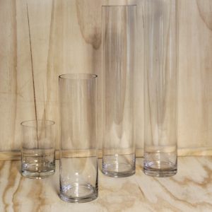 Glass Cylindar Vase Medium, Wedding Hire Auckland